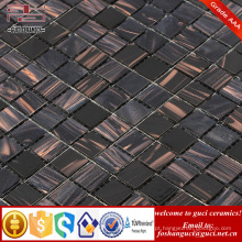 China fornecimento de produtos baratos de fábrica preto misturado Hot-derretimento telhas mosaico design